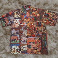 Vintage David Yale Mens Hawaiian Camp Nylon Shirt Xl Aop 50s 60s 70s Beach Retro Bohemian Sh