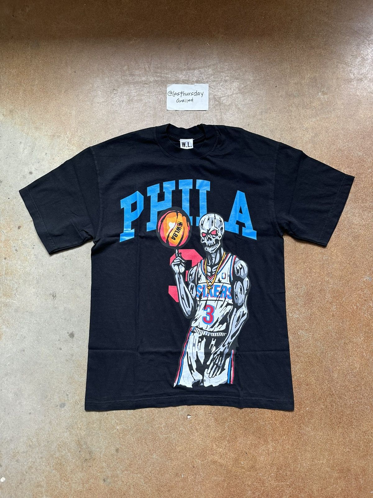 Lotas Warren Lotas Philly Allen Iverson Tee Large Hoodie, Sweatshirt | FlexRushtees.com