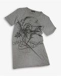 Balmain By Decarnin Ss2011 Scorpio Shield Print Gray T Shirt Hoodie, Sweatshirt | FlexRushtees.com