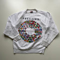Vintage 90s World Flags Usa Art Crewneck Xs Made In Usa Rare T-Shirts, Hoodie, Sweatshirt | FlexRushtees.com