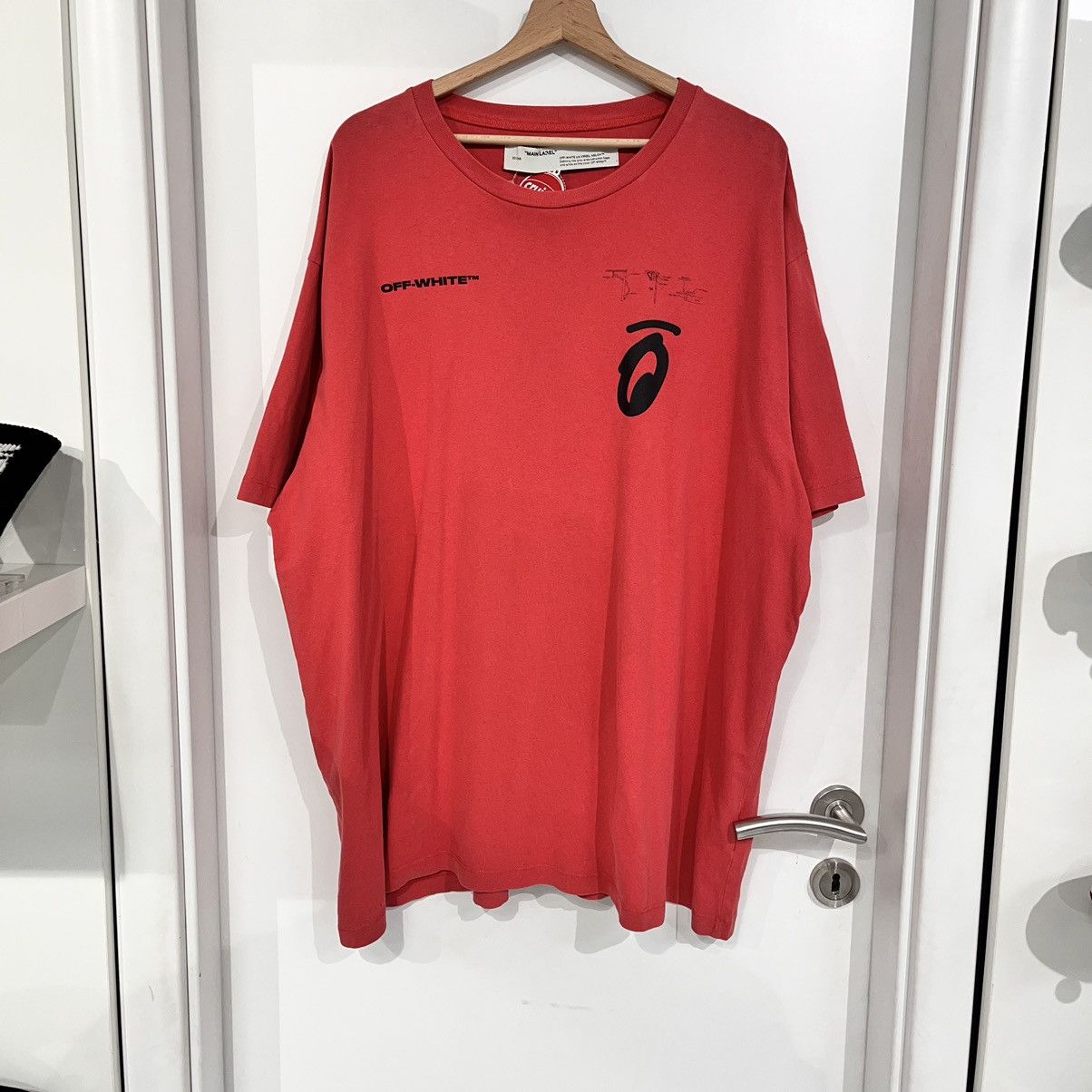 White Off White Tee Red Hoodie, Sweatshirt | FlexRushtees.com