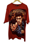 Designer Vintage Scarface Clothing Co Mega Print Red Shirt 2xl Hoodie, Sweatshirt | FlexRushtees.com