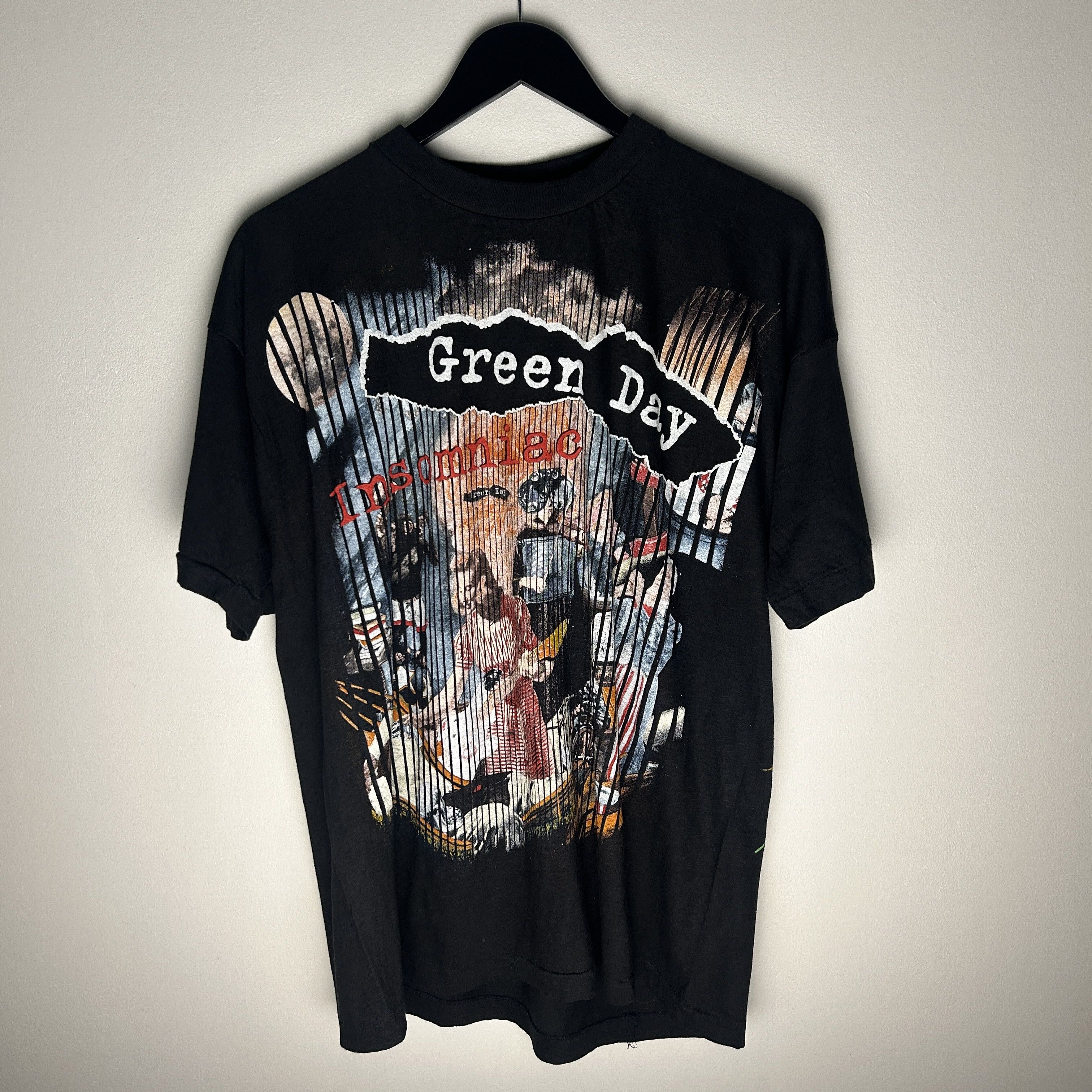 Band Tees Vintage Green Day Insomniac 90 S Band T Shirt Hoodie, Sweatshirt | FlexRushtees.com