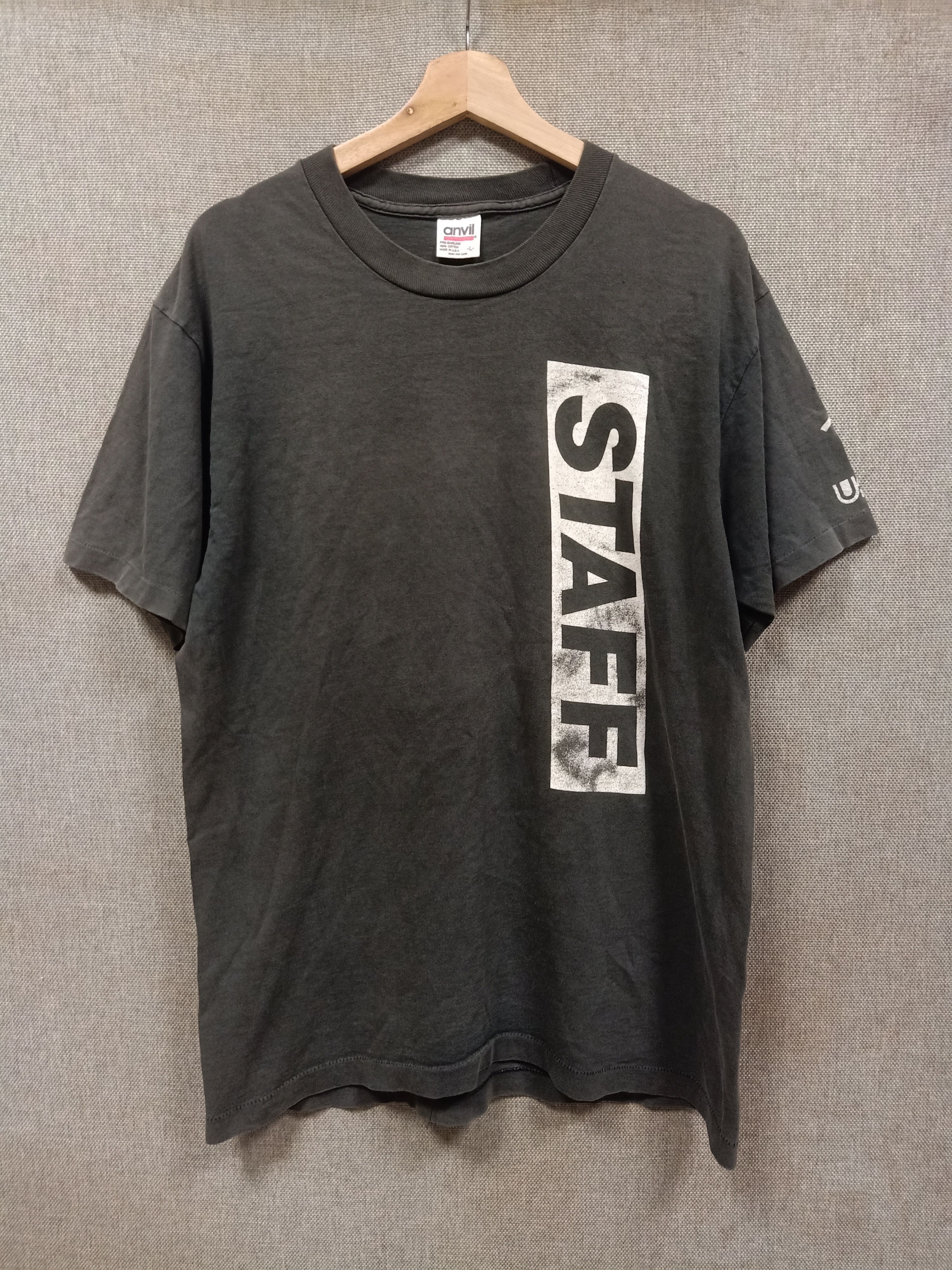 Vintage 90s T Shirt Staff Made In Usa Hoodie, Sweatshirt | FlexRushtees.com