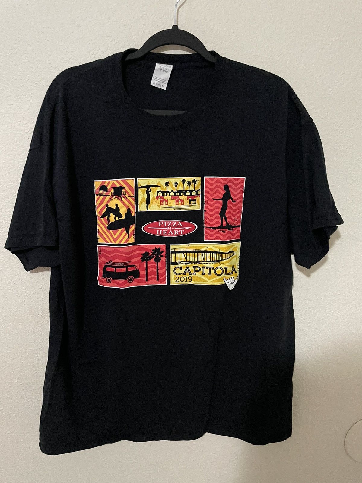 Vintage Pizza My Heart Shirt Hoodie, Sweatshirt | FlexRushtees.com