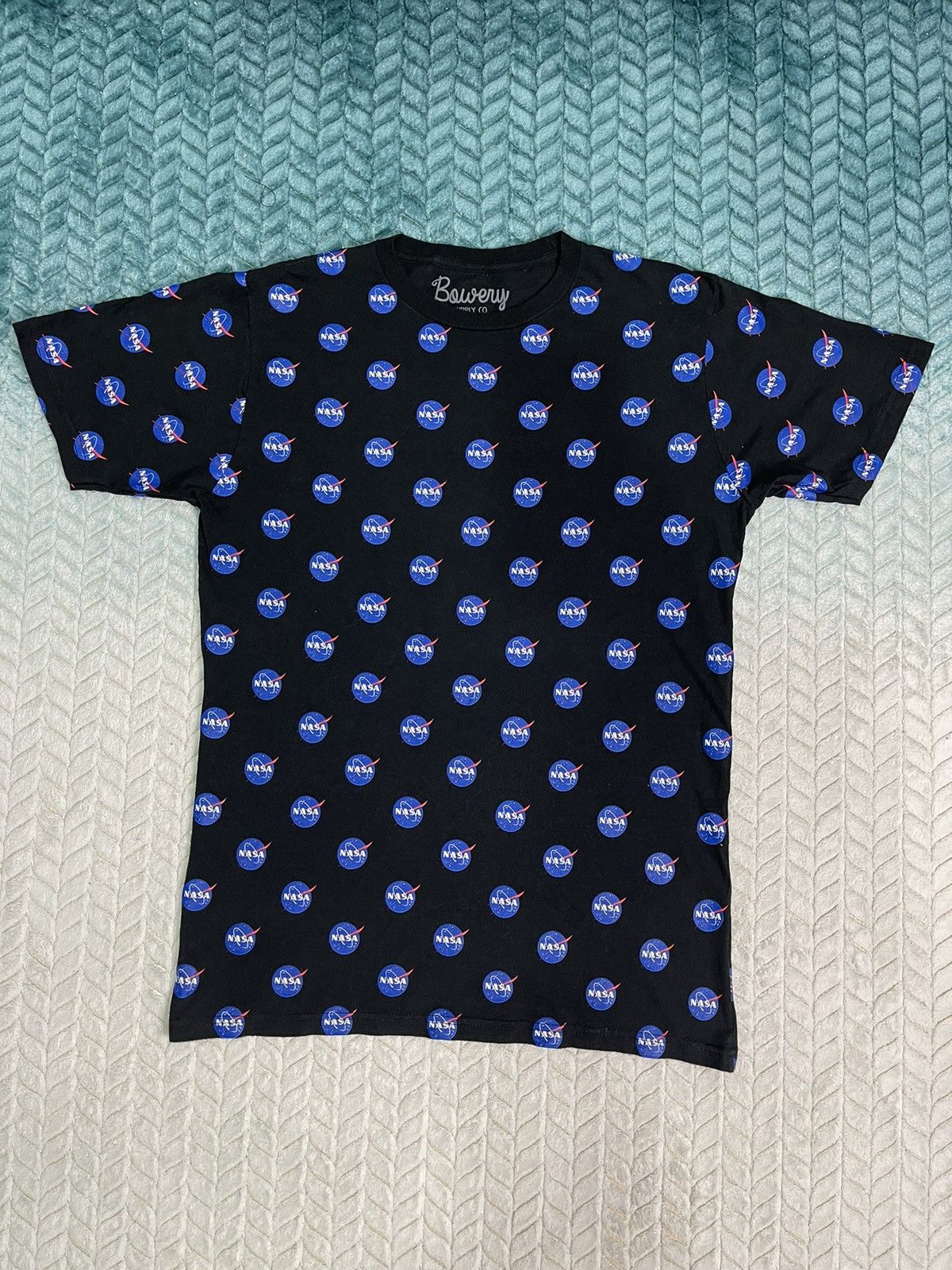 Vintage Rare Monogram Nasa Design By Bowery Supply Tshirt