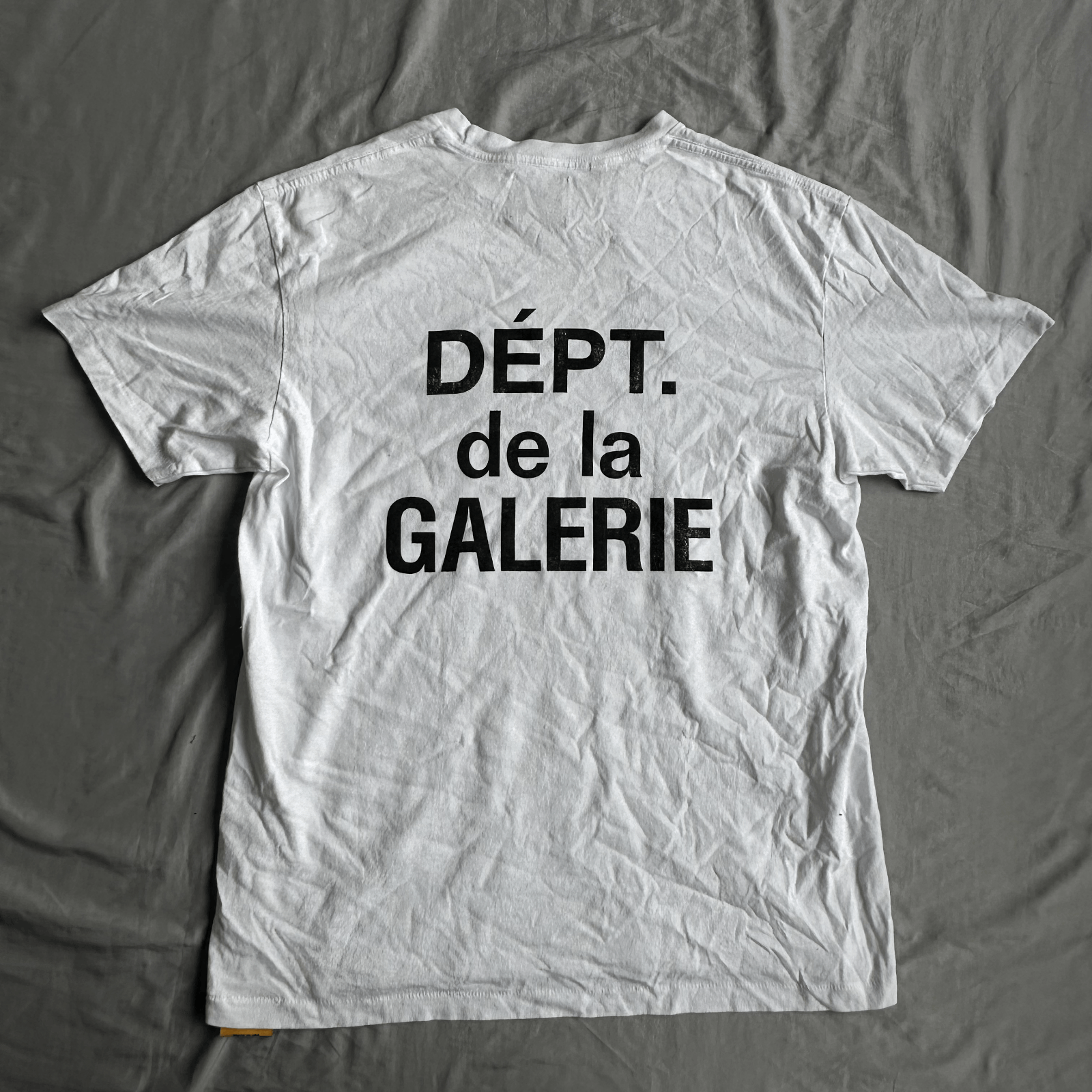Dept Gallery Dept White Shirt With Front And Back Logo Size Medi Hoodie, Sweatshirt | FlexRushtees.com