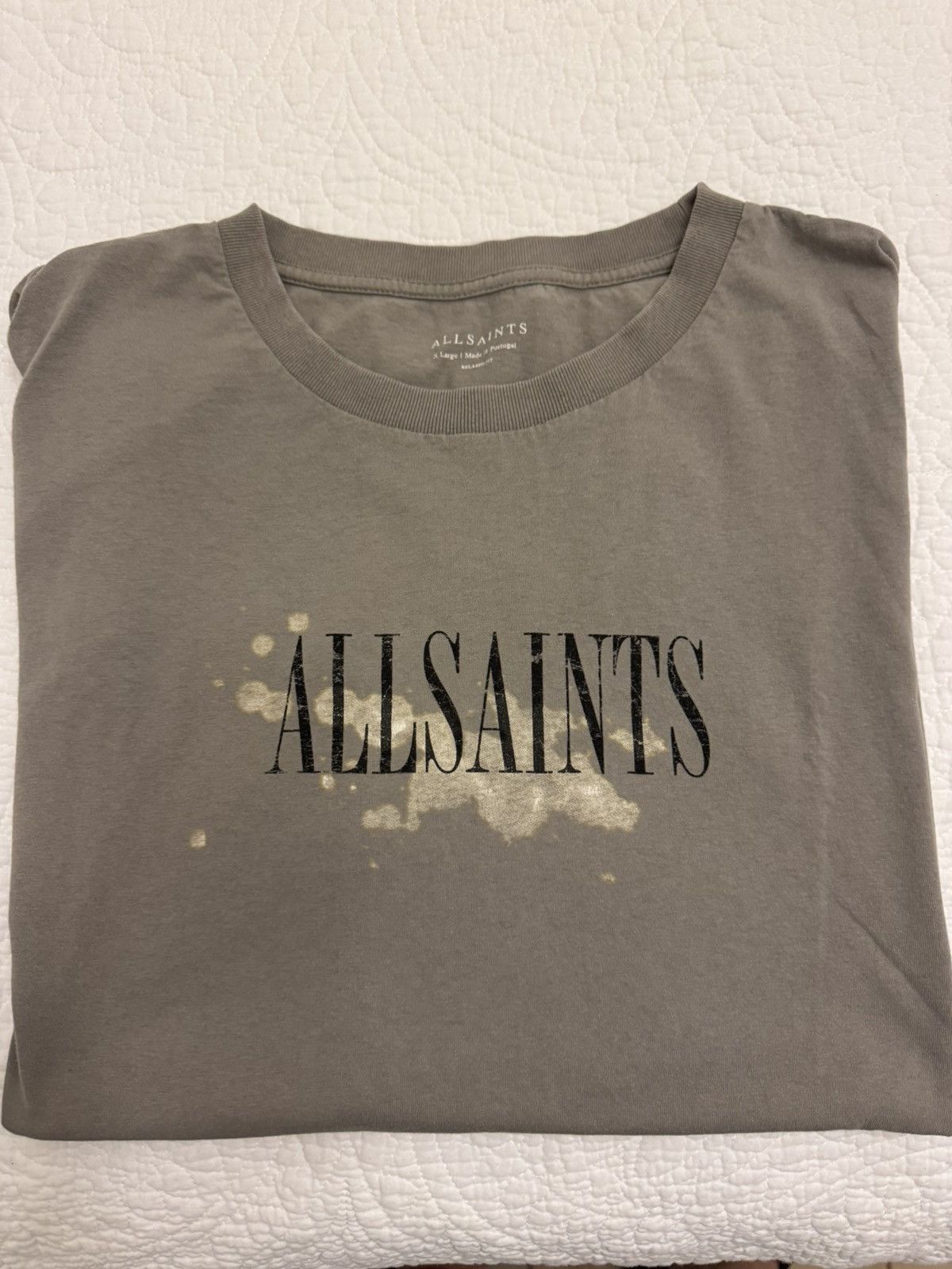 Allsaints All Saints Bleach Tee Hoodie, Sweatshirt | FlexRushtees.com