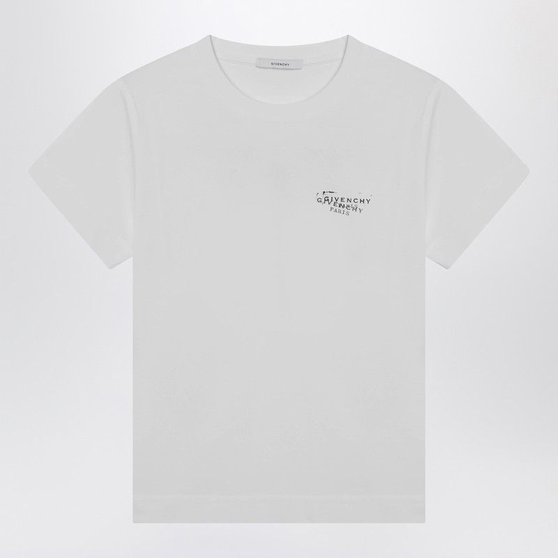 Givenchy White T Shirt With Logo Print Hoodie, Sweatshirt | FlexRushtees.com