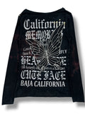 Seditionaries Seal Layer Butterfly Mesh Bleached Top T-Shirts, Hoodie, Sweatshirt | FlexRushtees.com