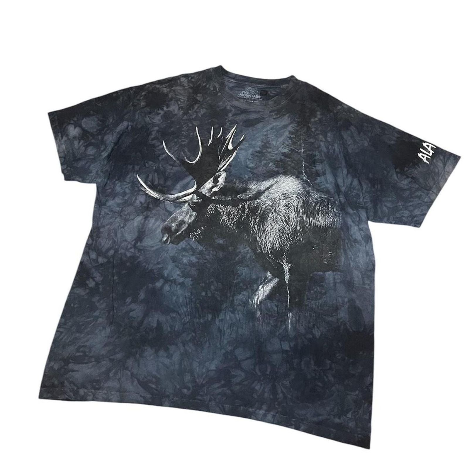 Vintage Y2k The Mountain Alaska Moose Nature Tee Hoodie, Sweatshirt | FlexRushtees.com