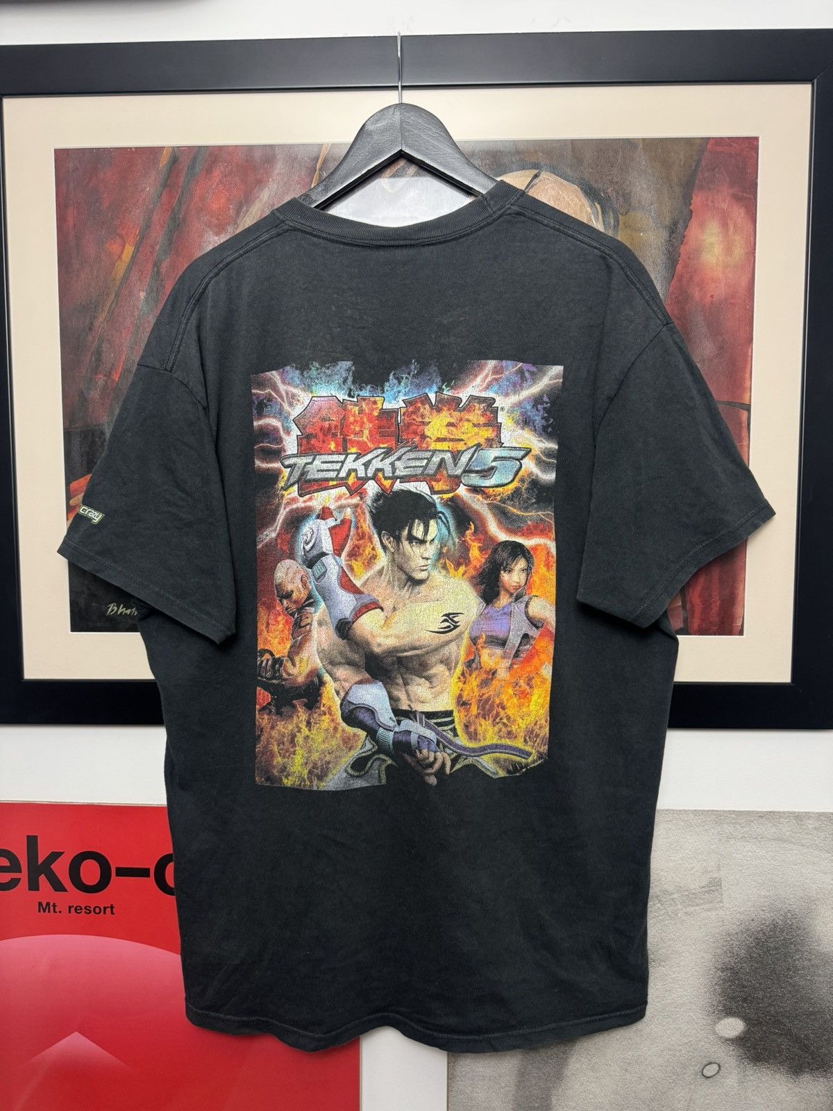 Playstation Vintage Tekken 5 Namco Game Promo Tee 2004 Og Washed Hanes