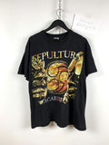 Vintage Sepultura Againts Double Sided Band T Shirt Hoodie, Sweatshirt | FlexRushtees.com