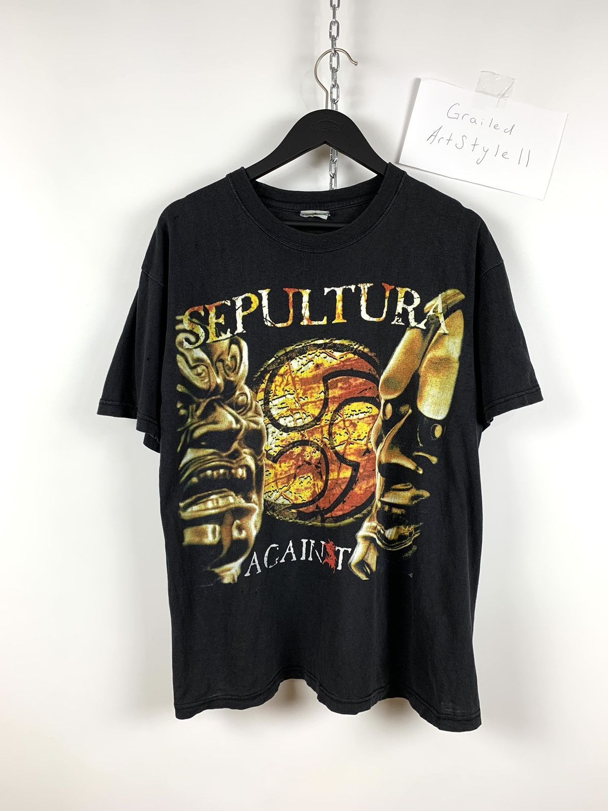 Vintage Sepultura Againts Double Sided Band T Shirt Hoodie, Sweatshirt | FlexRushtees.com