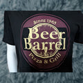 Vintage Beer Barrel Pizza Grill T Shirt Xl Black Canvas Mens 100 Cotton Bar Theme Shirts Bars 2000s Hoodie, Sweatshirt