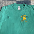 Vintage 00s Happy Youth Staff Teal Faded Smiley Face Shirt Hoodie, Sweatshirt | FlexRushtees.com
