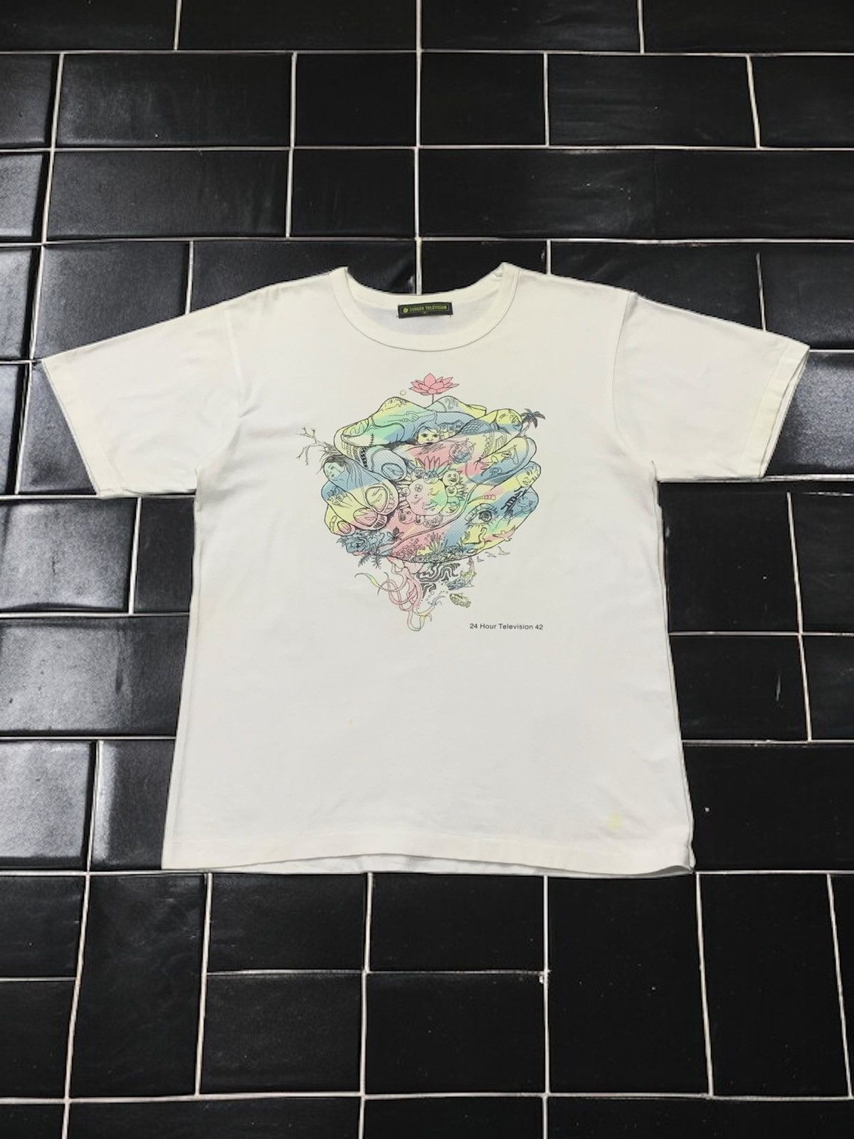 Hysteric Glamour Vintage 24 Hour Tv Psychedelic Trippy Art Tshirt
