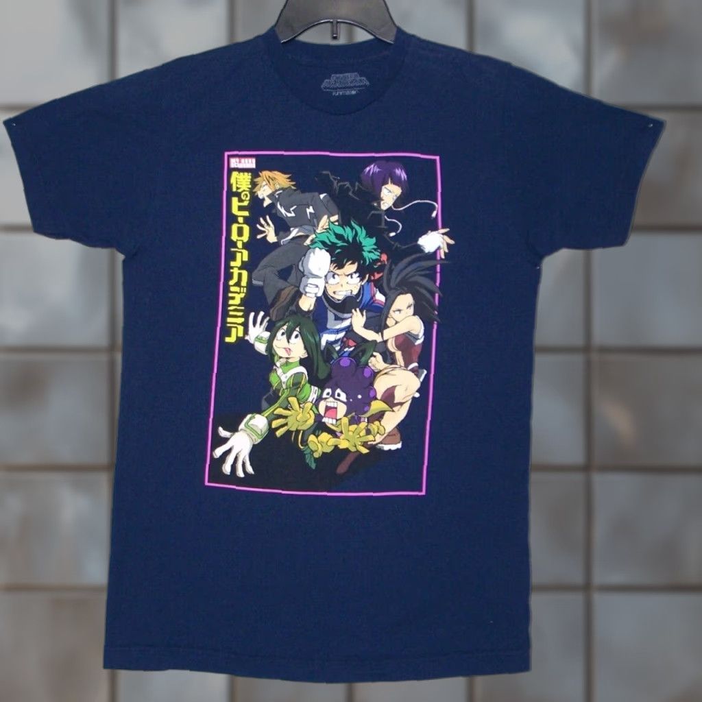 Vintage My Hero Academia Shirt Youth Medium 38 40 Blue Graphic Short Sleeve Unisex