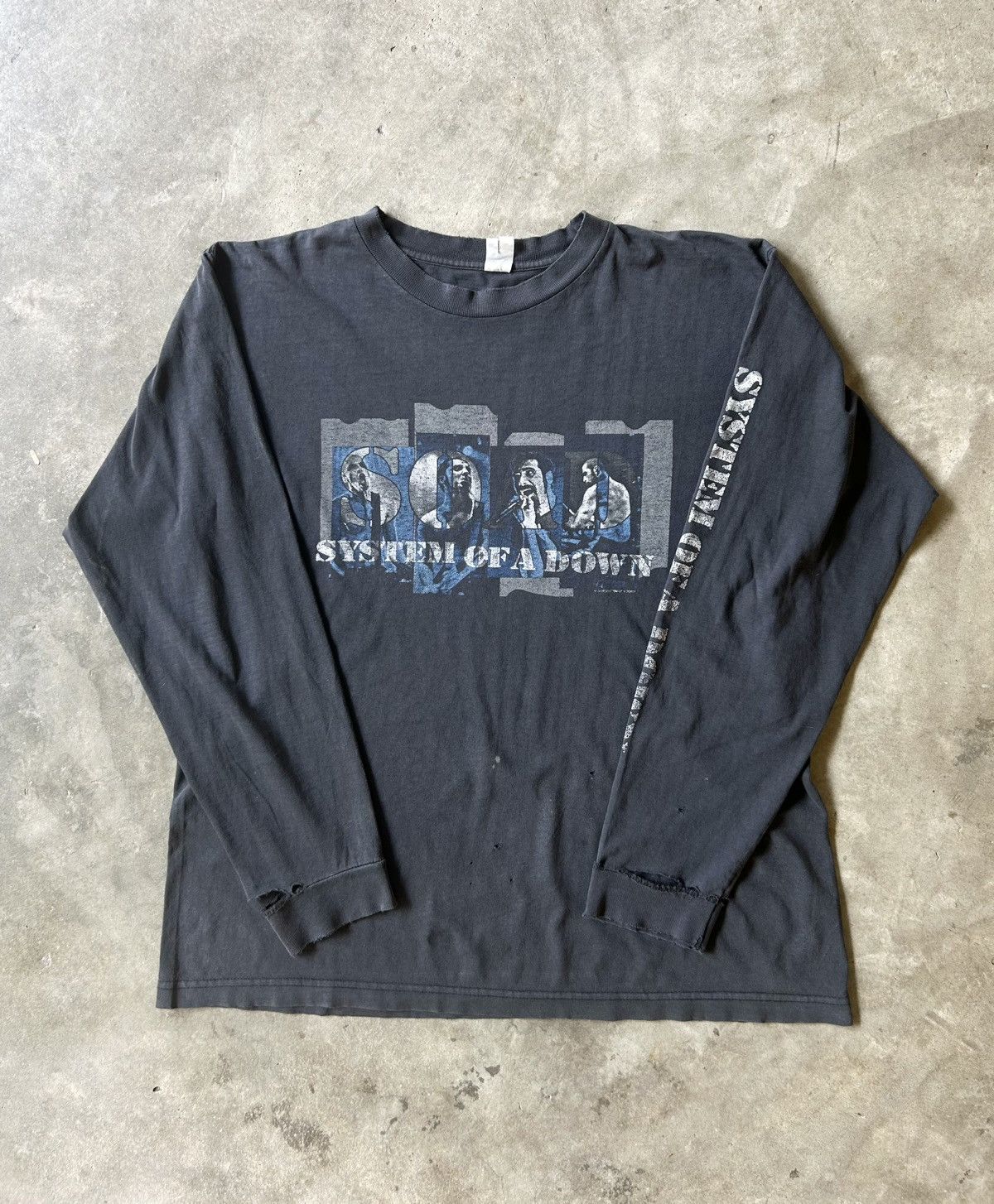 Vintage Long Sleeve System Of A Down 2002 Shirt Hoodie, Sweatshirt | AU16VibeMintTees.com