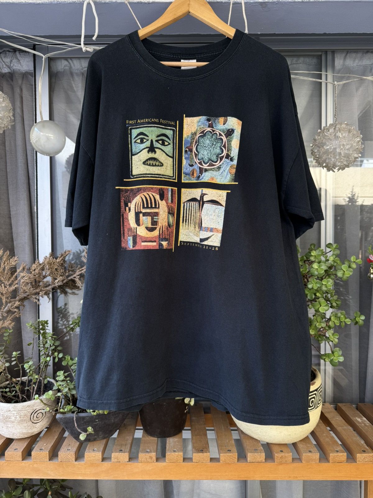 Vintage 90 S Museum Of The American Indian Art Tee Hoodie, Sweatshirt | FlexRushtees.com