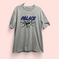 Palace Shocking Behaviour T Shirt Grey Marl Large Hoodie, Sweatshirt | FlexRushtees.com