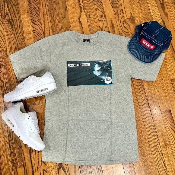 Stussy Ocean Tee Grey Nwot Small