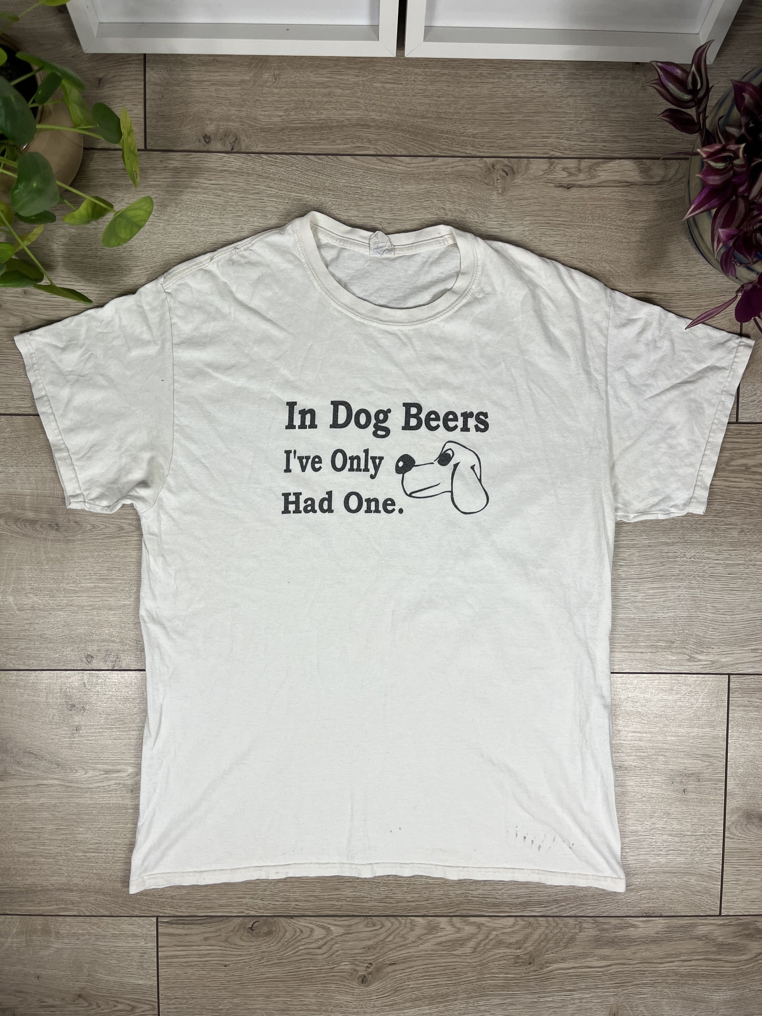 Vintage Funny Tshirt In Dog Beers Vintage 90s Hoodie, Sweatshirt | FlexRushtees.com