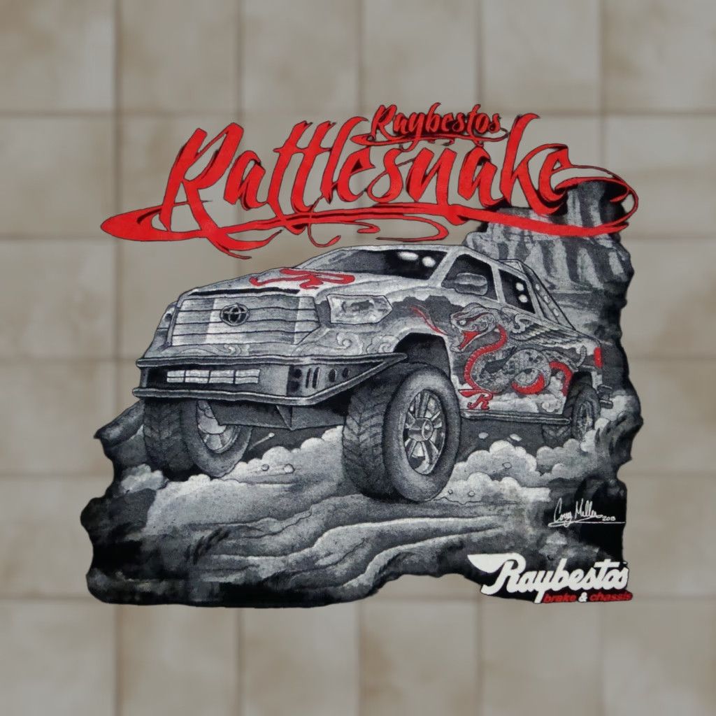 Gildan Raybestos Rattlesnake Truck Offroad 4x4 Rally Cars Custom T Shirt 2xl Black Men Short Sleeve Hoodie, Sweatshirt