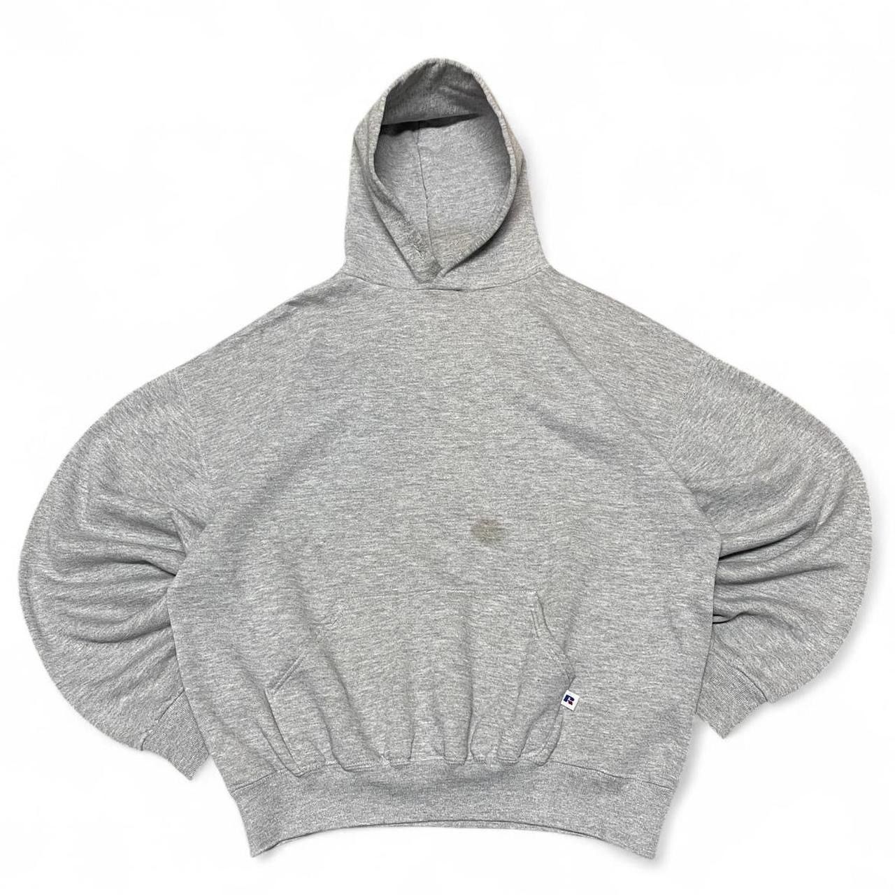 Russell Athletic Vintage Boxy Light Grey Russel Hoodie