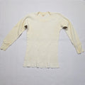 Vintage Sears Thermal Shirt Cream 70s Mens Medium Vtg