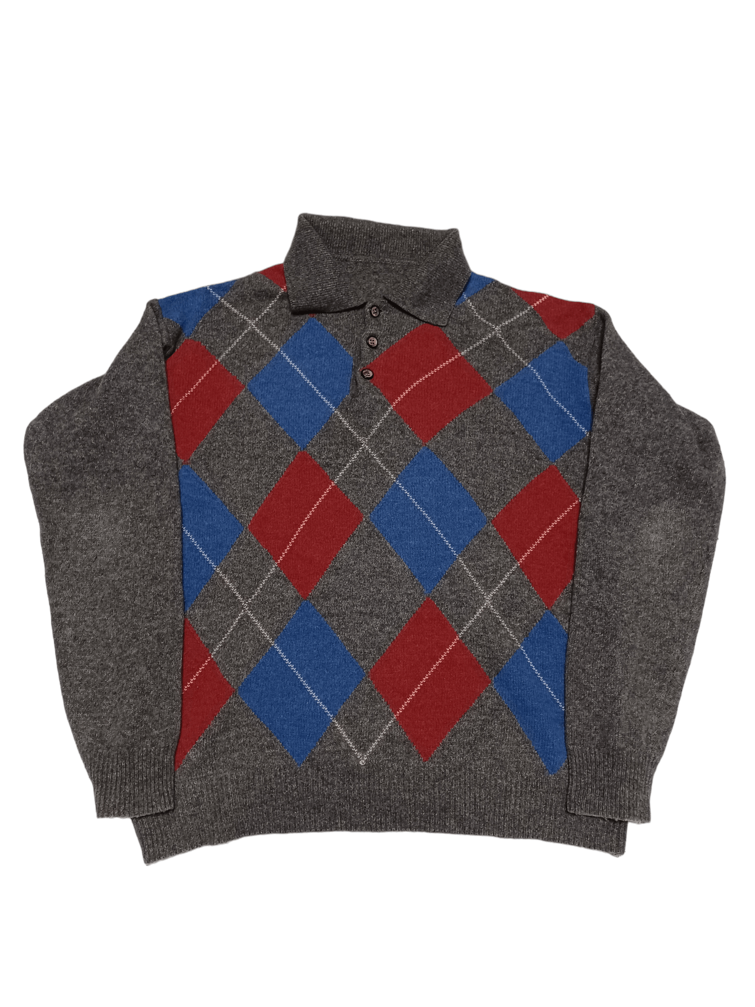 Other Vintage Made In Italy Quater Sweater Wool 90s