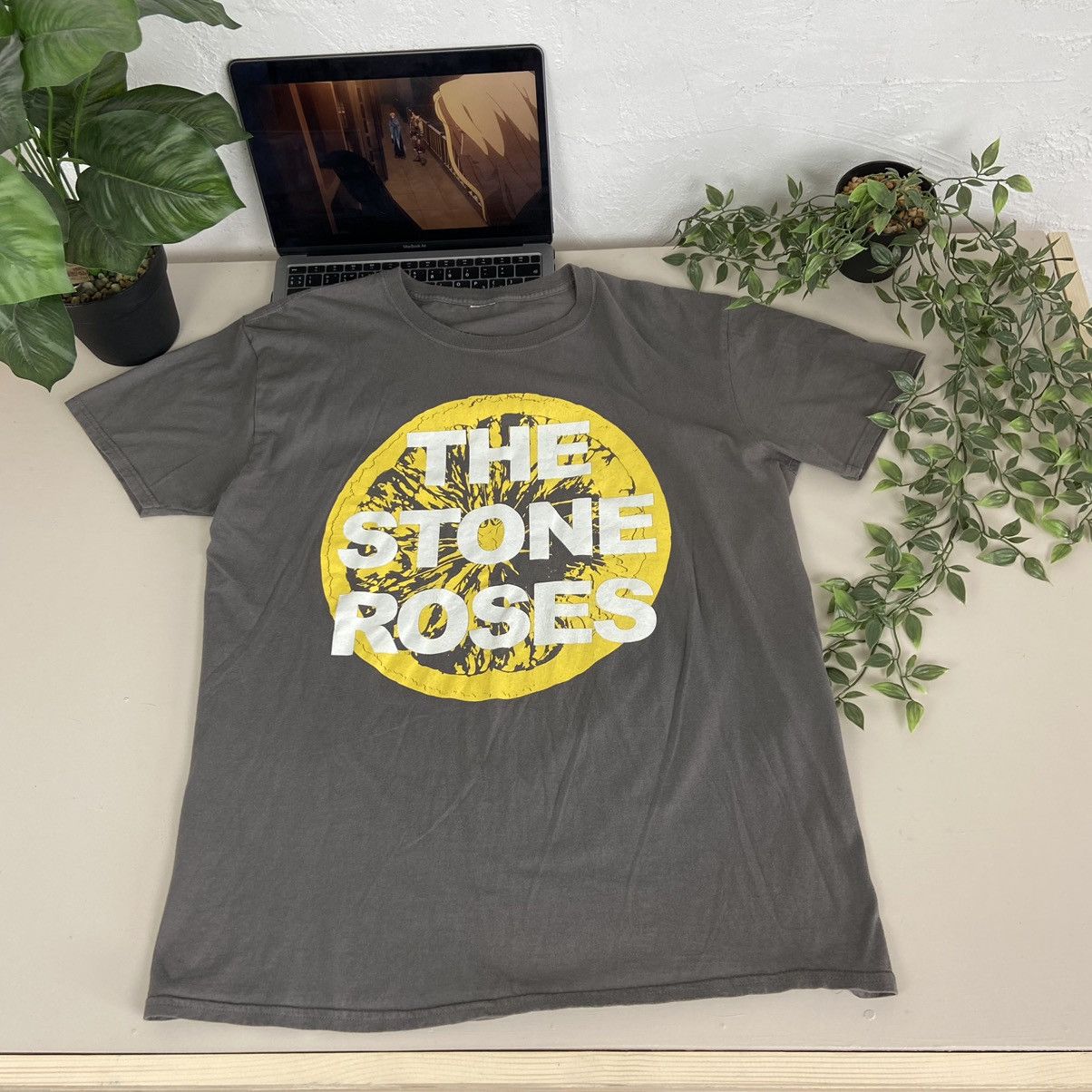 Rose 1990s Stone Roses Very Rare Lemon Tee Hoodie, Sweatshirt | FlexRushtees.com