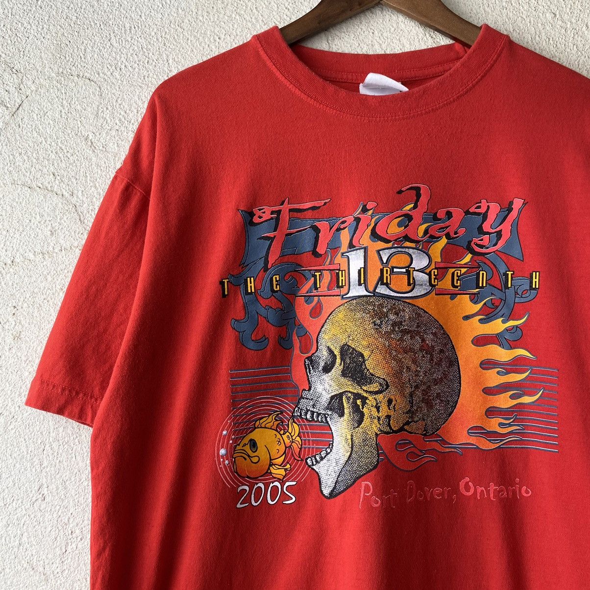 Vintage Biker Friday The 13th T Shirt