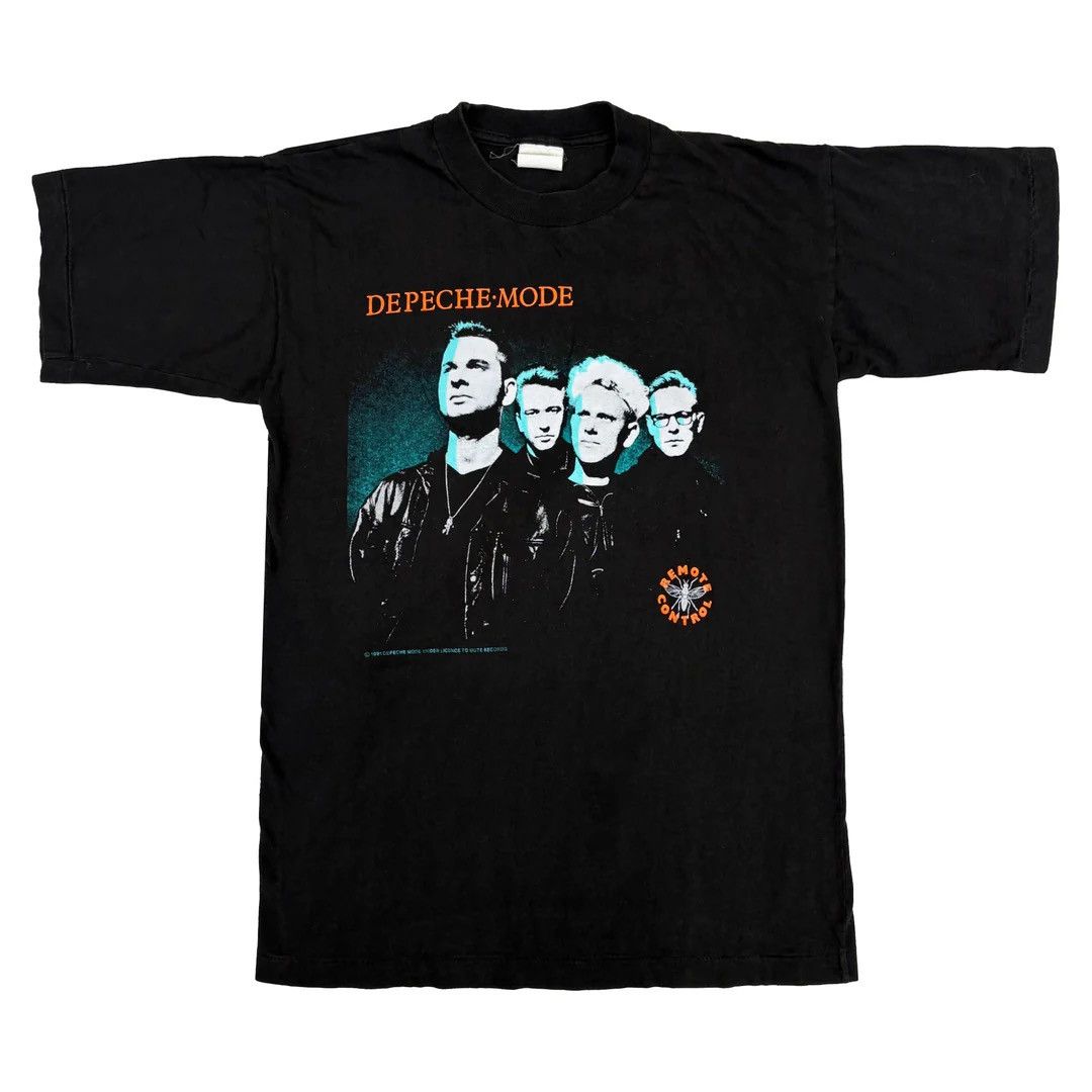 Band Tees Depeche Mode 1991 91 90s Vintage Remote Control Band T Shirt Hoodie, Sweatshirt | FlexRushtees.com
