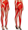 Mugler Red Sheer Panel Leggings T-Shirts, Hoodie, Sweatshirt | FlexRushtees.com