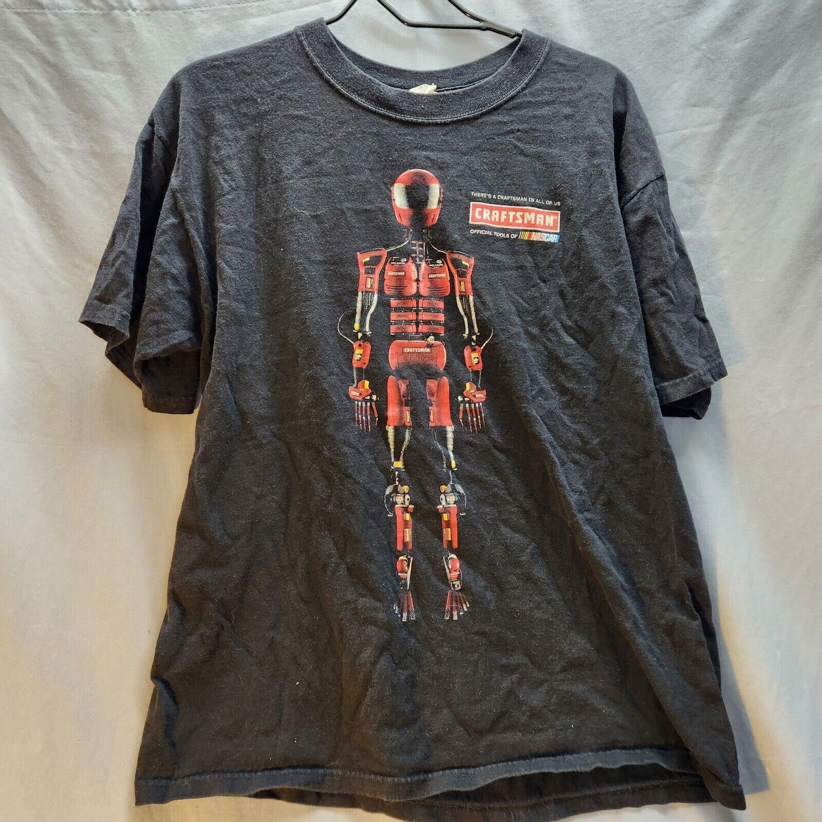 Anvil Vintage Craftsman Tools Nascar Robot Tshirt Black Size Large Hoodie, Sweatshirt | FlexRushtees.com