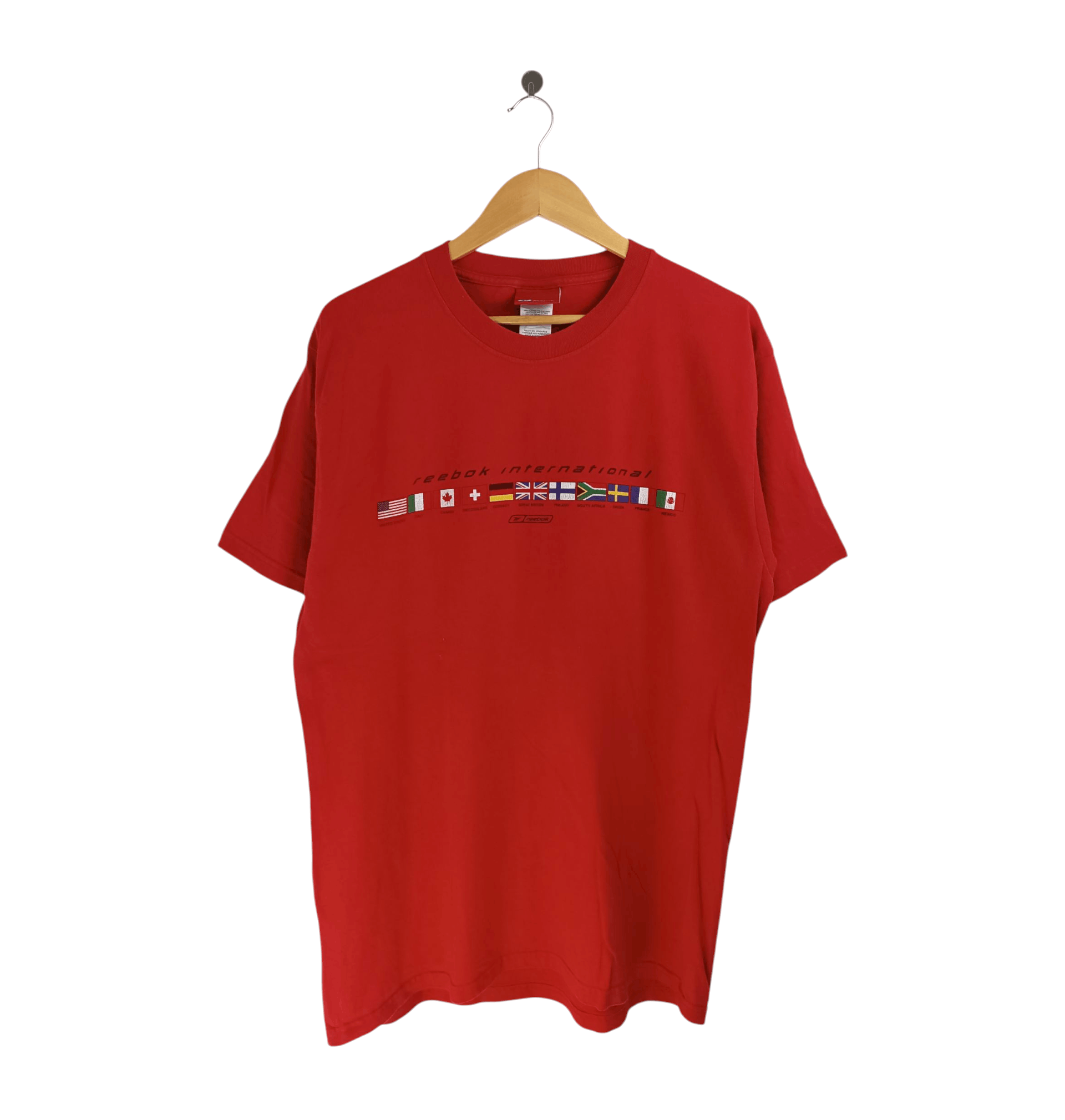 Vintage Reebok International Staff Tee Hoodie, Sweatshirt | FlexRushtees.com