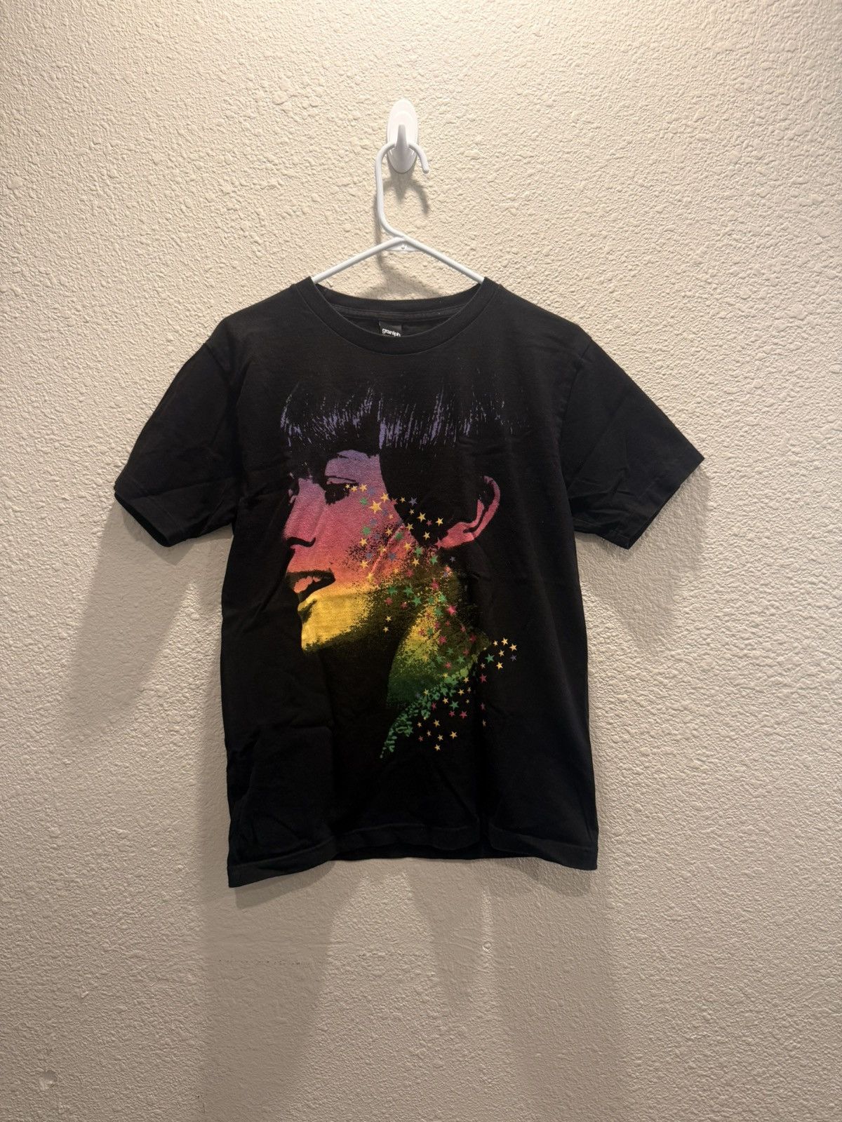 Other Vintage Psychedelic Star Portrait Graphic Black Medium