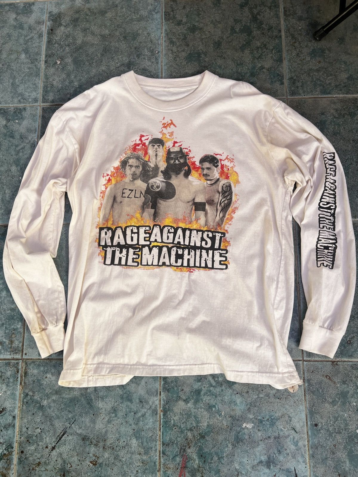 Vintage Boot Europe Rage Against The Machine Ratm Ls Shirt Hoodie, Sweatshirt | FlexRushtees.com