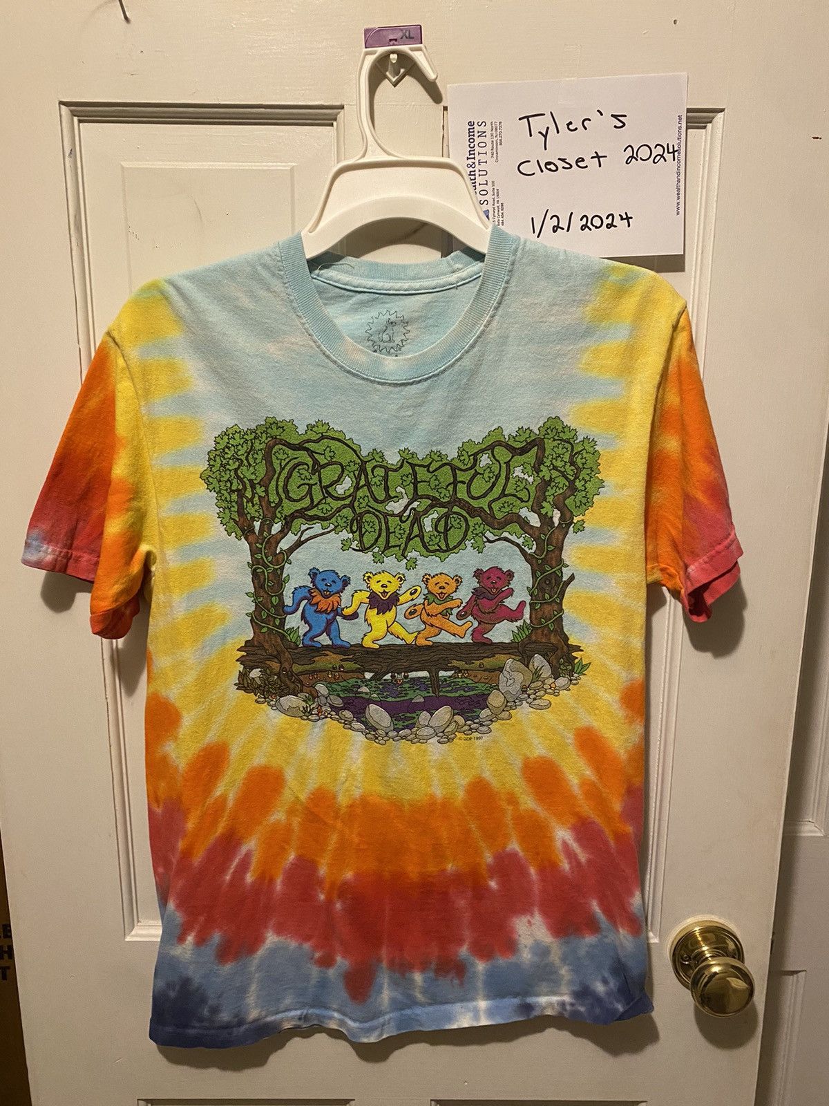 Vintage 1997 Grateful Dead Tye Dye Tee Hoodie, Sweatshirt | AU16VibeMintTees.com
