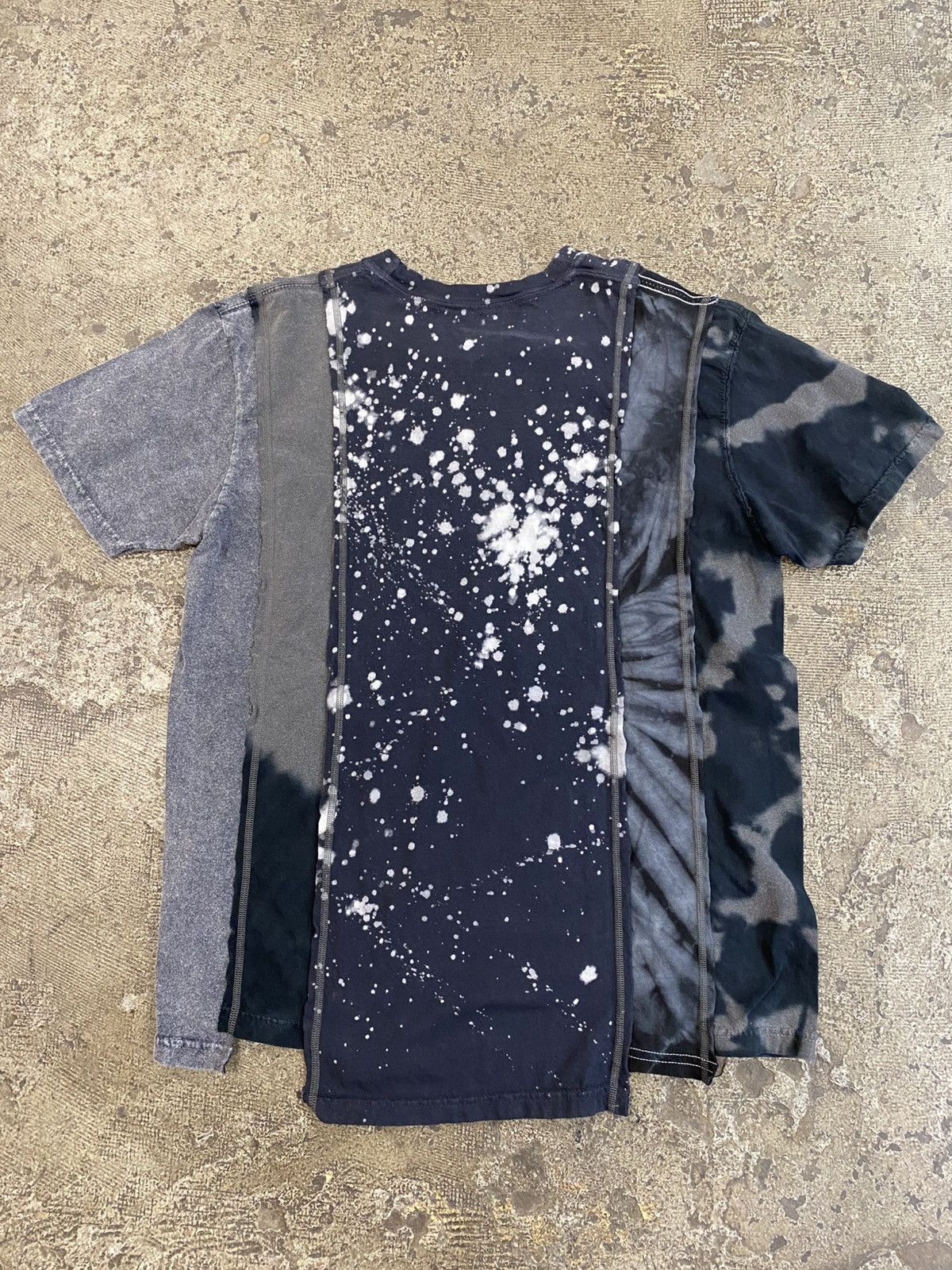 Needles 5 Cuts Short Sleeve T Shirt Tie Dye Bleach