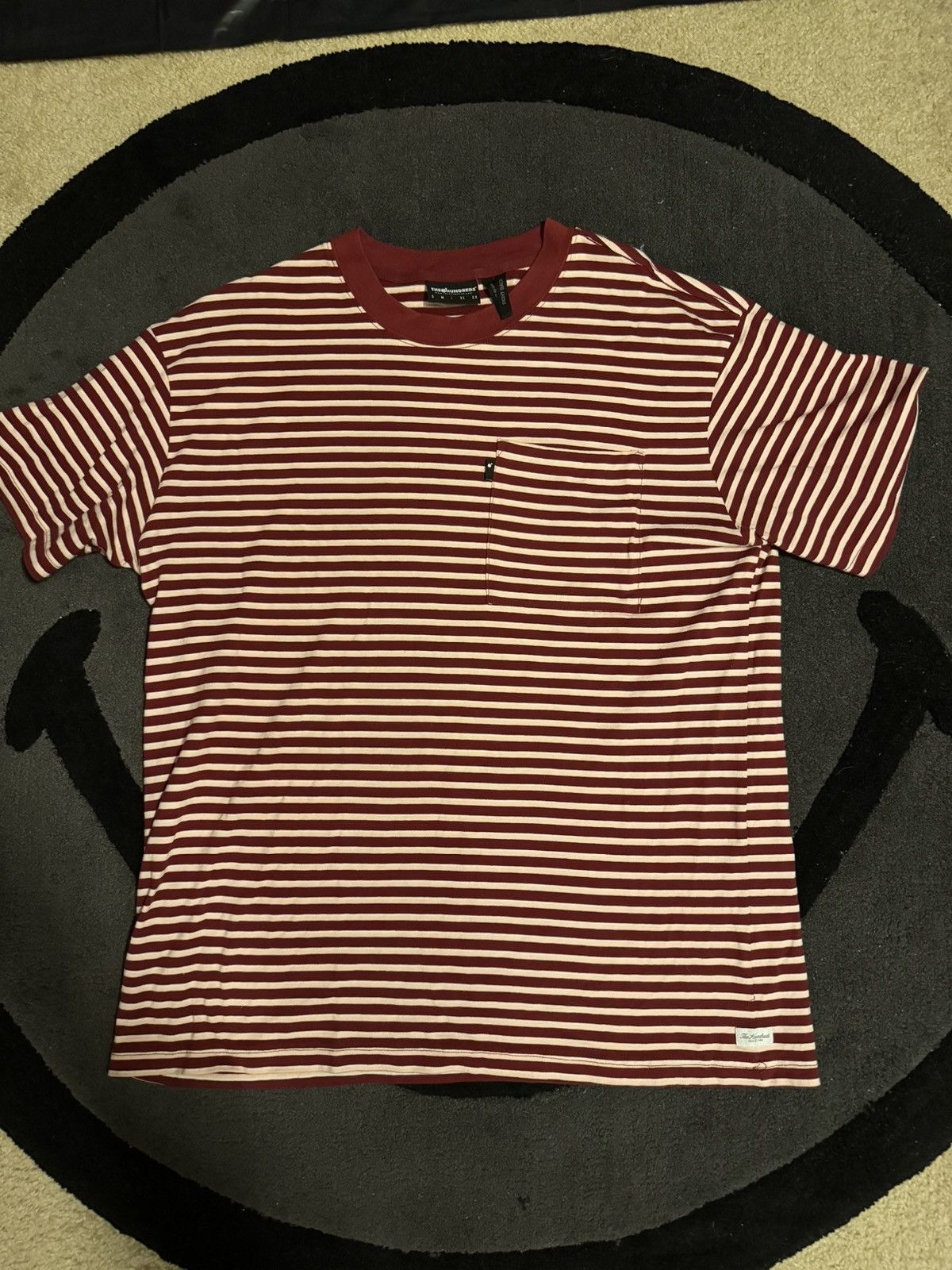 Hundreds The Hundreds Tee Shirt Burgundy White Hoodie, Sweatshirt | FlexRushtees.com