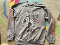 Japanese Brand Grey Cowboy Beebop Graphic Crewneck Sweater