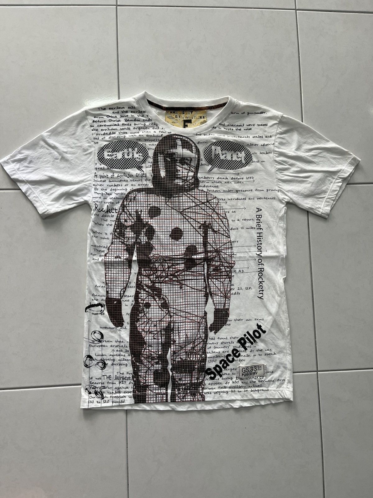Vintage Punk Berry Space Pilot Tee Very Rare