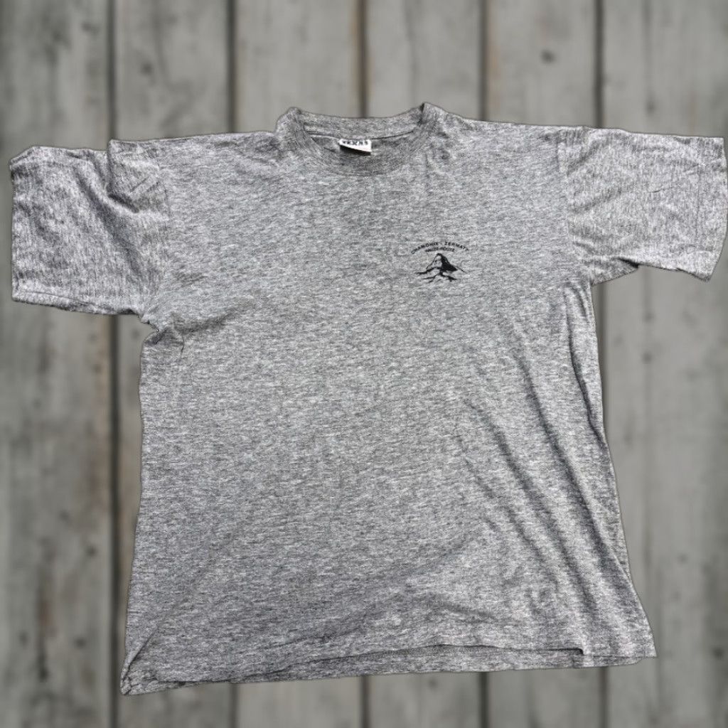 Vintage Texas Built T Shirt Men S M Gray Chamonix Zermatt Haute Route Mountain Tee Outdoors Shirt Al