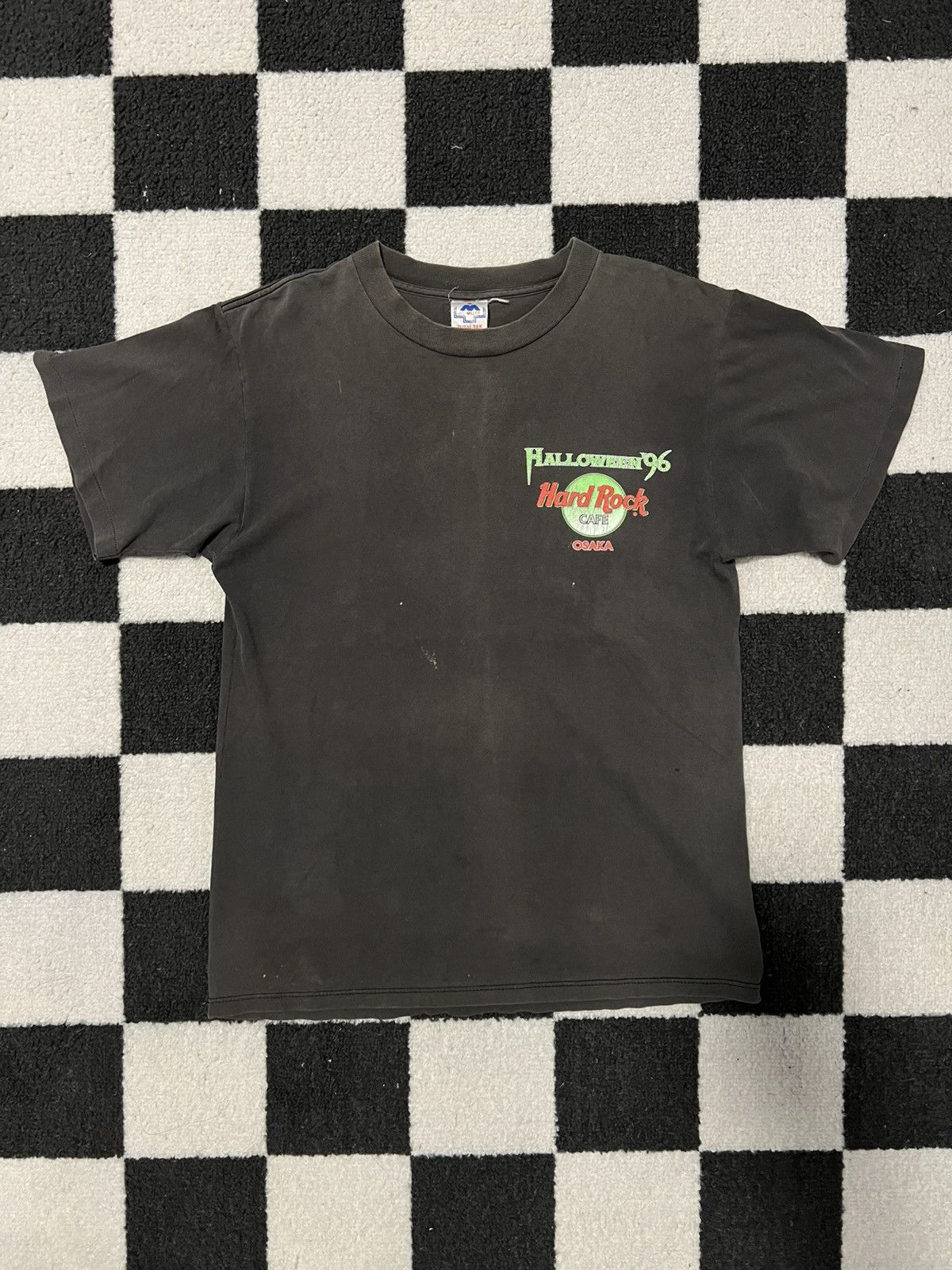 Vintage 1996 Hard Rock Cafe Osaka Japan Halloween Tee Hoodie, Sweatshirt | FlexRushtees.com