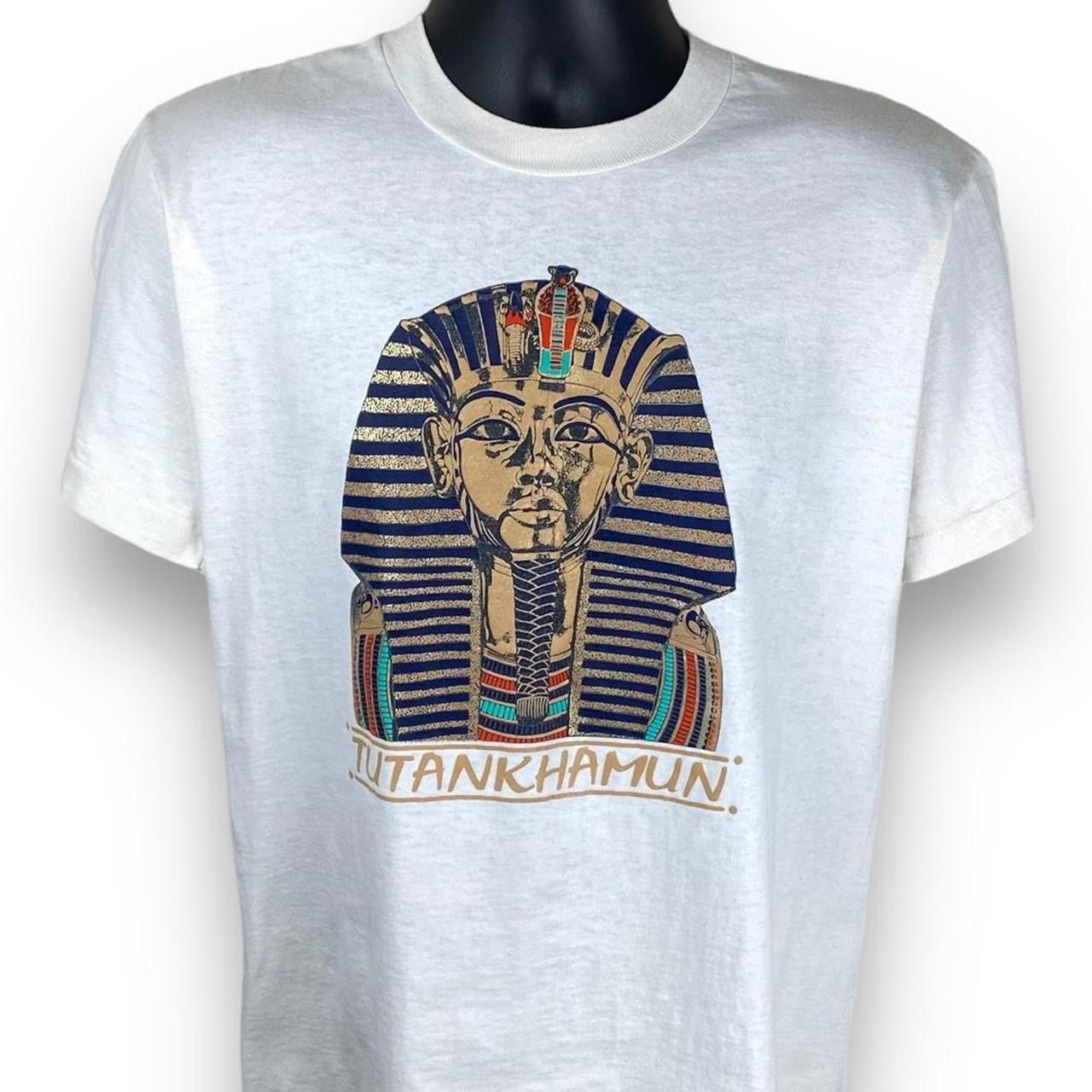 Vintage 90s Fruit Of The Loom Tutankhamun Egypt Tshirt