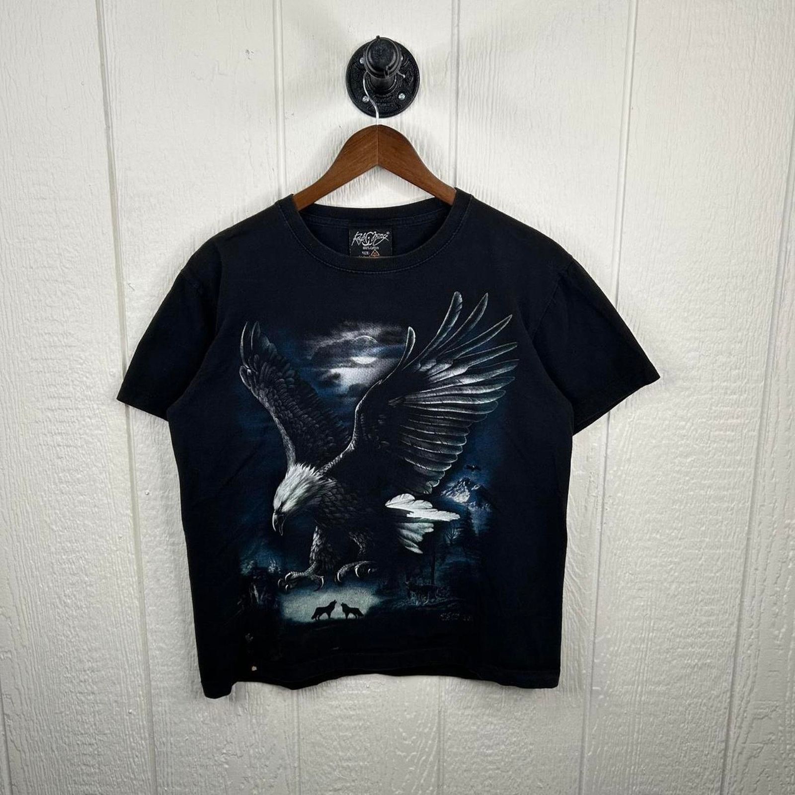 Other Y2k Western Nature Eagle Double Sided Graphic Tee Medium