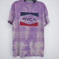 Rvca Sugarplumb Trippy Tie Dye Skate Worldwide Tee T Shirt Med