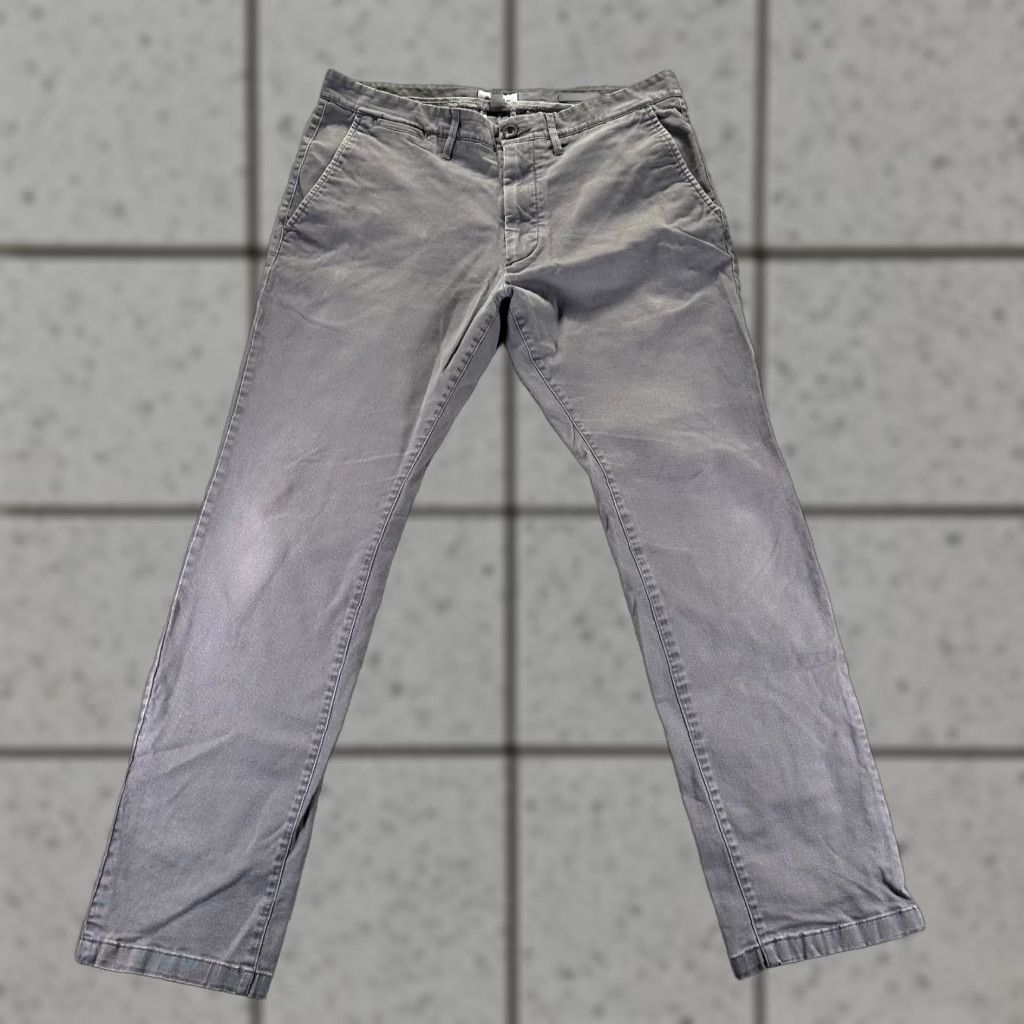 Vintage Goodfellow Hennepin Pant Mens 34x30 Gray Cotton Chino Slim Preppy Career Office